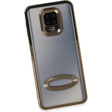 Happycase Xiaomi Redmi Note 9s Kılıf Slot Silikon - Gold