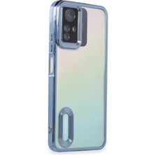 Happycase Xiaomi Redmi Note 12S Kılıf Slot Silikon - Sierra Blue