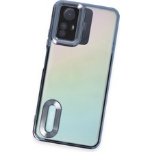 Happycase Xiaomi Redmi Note 12S Kılıf Slot Silikon - Sierra Blue