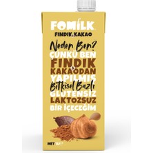 Fomilk Fındık Kakao 1 L Glutensiz Bitkisel Bazlı Laktozsuz Vegan