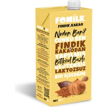 Fomilk Fındık Kakao 1 L Glutensiz Bitkisel Bazlı Laktozsuz Vegan