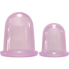 Naturachi Silikon Selülit ve Boyun Masaj Kupa Seti 2'li Mor