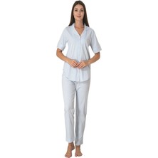 Effortt Lohusa  Pijama Takımı Mavi - 8067