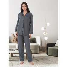 Effortt Pijama Takımı Füme - 8097