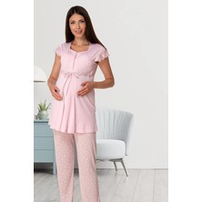 Effortt Lohusa Pijama Takımı Pembe - 6012