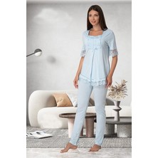 Effortt Lohusa Pijama Takımı Mavi - 6032
