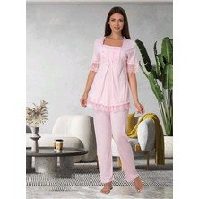 Effortt Lohusa Pijama Takımı Pembe - 6032