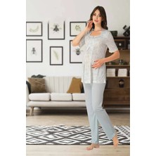 Effortt Lohusa Pijama Takımı Mavi - 8012