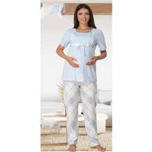 Effortt Lohusa Pijama Takımı Mavi - 6022
