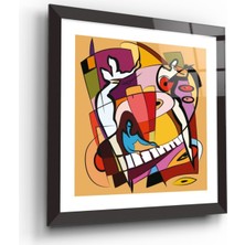Miray Life Soyut Desenler Cam Tablo