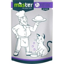 Master Soslu Dana Etli Pouch Konserve Kedi Maması 80 gr