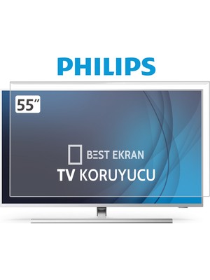 Best Ekran Philips 55" inç 139 cm Tv Ekran Koruyucu OLED QLED The one Ambilight Smart 4k-8k Led UHD Android Ultra hd uyumlu