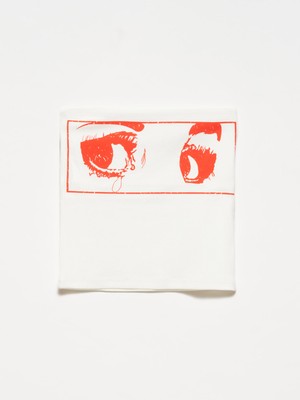 Dilvin 20667 Baskılı Crop Top-Ekru