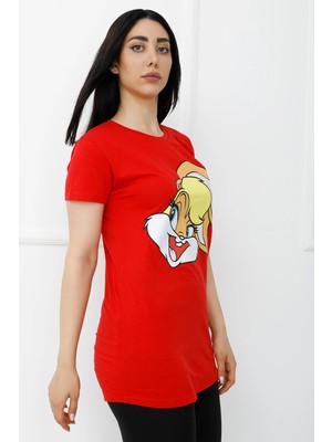 Butik Mine Bunny Baskılı Tshirt Kırmızı - 310.623.