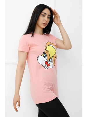 Butik Mine Bunny Baskılı Tshirt Pembe - 310.623.