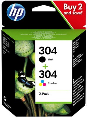 Hp 304-3JB05AE Siyah ve Renkli Orjinal Mürekkep Kartuş Seti Uyumlu Modeller ile Yüksek Baskı Kalitesi