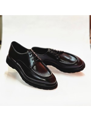 Yetiş Luxury Hakiki Deri Eva Taban Kalın Bağcıklı Casual Erkek Ayakkabı