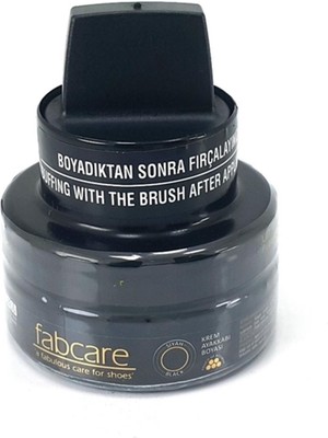 Fabcare Cam Kavanoz Krem Deri Ayakkabı Boyası Siyah