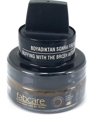 Fabcare Cam Kavanoz Krem Deri Ayakkabı Boyası Kahverengi