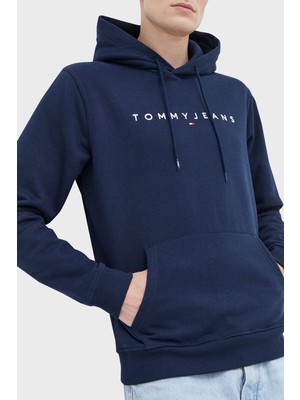 Tommy Jeans Pamuklu Regular Fit Kapüşonlu Sweat Erkek Sweat DM0DM17985 C1G