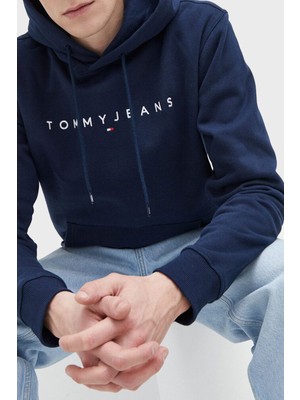 Tommy Jeans Pamuklu Regular Fit Kapüşonlu Sweat Erkek Sweat DM0DM17985 C1G