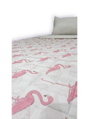 Salter Ev Moda Flamingo Desenli Çift Taraflı 7kg 150X200 Ağır Yorgan/battaniye