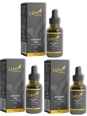 Luvi Saç Bakım Serumu Elma Özlü 3'lü Set ( 50 ml + 50 ml + 50 ml)