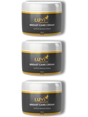 Luvi Breast ve Sıkılaştırıcı Bakım Kremi 3'lü Set 50 ml + 50 ml + 50 ml
