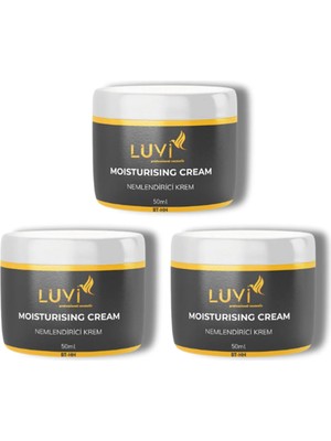 Luvi Tüm Cilt Tiplerine Uygun Yoğun Nemlendirici Bakım Kremi 3'lü Set 50 ml + 50 ml + 50 ml