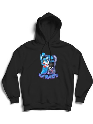 The Fame Five Nights At Freddy's, Bonnie Bunnie, Stay Beautiful, Fnaf, 5naf, Oyun Kapüşonlu Sweatshirt Hoodie