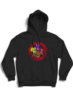 The Fame Five Nights At Freddy's, 5naf, Fnaf, Circle, Oyun, Game Kapüşonlu Sweatshirt Hoodie
