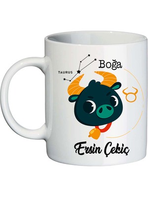Biresimden Boğa Burcuna Hediye Isimli Kupa Bardak