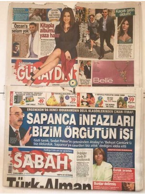 Gökçe Koleksiyon Sabah Gazetesi Günaydın Eki Ile 29 Nisan  2009 - Sapanca Infazları Bizim Örgütün Işi      GZ7267