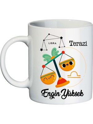 Biresimden Terazi Burcuna Hediye Isimli Kupa Bardak