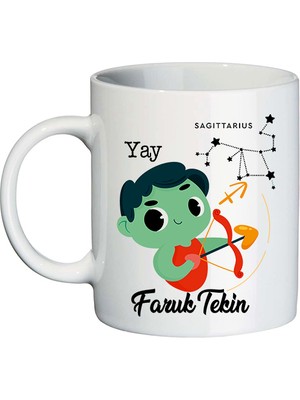 Biresimden Yay Burcuna Hediye Isimli Kupa Bardak