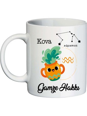 Biresimden Kova Burcuna Hediye Isimli Kupa Bardak