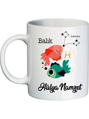 Biresimden Balık Burcuna Hediye Isimli Kupa Bardak