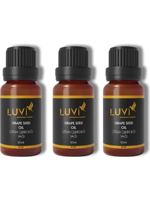 Luvi Üzüm Çekirdeği Yağı 3 Lü Set (50ml+50ml+50ml)