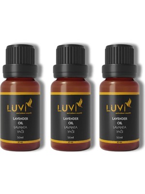 Luvi Lavanta Yağı 3 Lü Set (50ml+50ml+50ml)