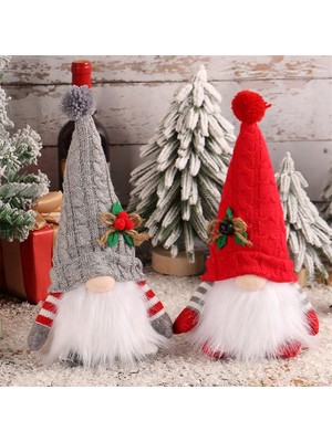 Sunshinee LED Işıklı Gnome Bebek Ev Için Mutlu Noeller Dekoru Noel Süsleri Noel Navidad Doğum Hediyeleri Yeni Yıl -Kırmızı (Yurt Dışından)