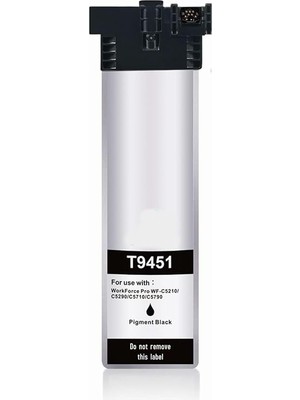 Photo Print Epson Workforce Pro WF-C5790DWF T9451 100 ml  Siyah Muadil Kartuş  5k  5.000 Sayfa