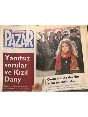 Gökçe Koleksiyon Cumhuriyet Gazetesi Pazar Eki 4 Kasım 2007 - Iki Gün Sona Ab Komisyonu Türkiye Için Ilerleme Raporunu Açıklayacak GZ109088