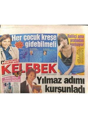 Gökçe Koleksiyon Hürriyet Gazetesi Kelebek Eki 2 Kasım 2004-HÜLYA Koçyiğitin Kendine Sakladıkları Da Vardır-Hakan Altundan Ebru Gündeşe Doğum Gününde Evlilik Teklif GZ96369