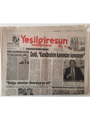 Gökçe Koleksiyon Yeşil Giresun Gazetesi 21 Ağustos 2009  - Fındık Için Pankart Açıp , Broşür Dağıttı  GZ31008