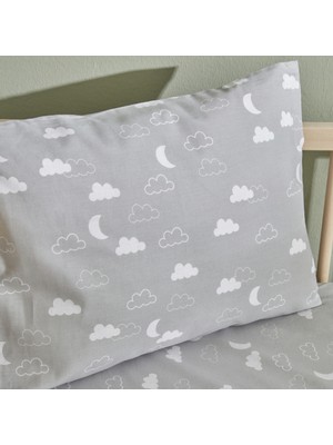 Karaca Home Bebek Cloudy Yastık Çarşaf Set Gri