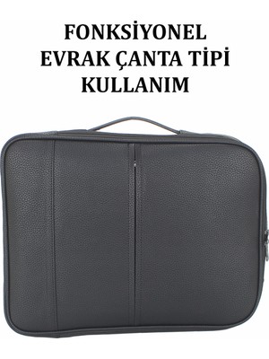 Case Club Fonksiyonel Evrak ve Sırt Çantası Laptop Bölmeli Organizer Iç Tasarım