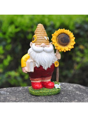 Hermoso Ayçiçeği Gnome Bebek Masaüstü Dekor Yüzü Olmayan Bebek Cüce Dekor Süsleme (Yurt Dışından)