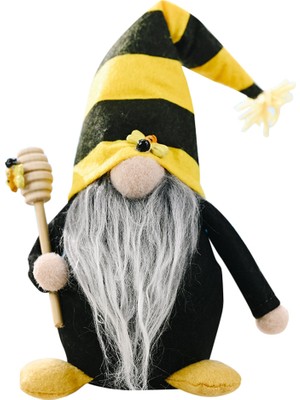 Hermoso Bumble Bee Çizgili Gnome Yüzü Olmayan Bebek Dekoru Ev Masaüstü Dekoru Için, A (Yurt Dışından)