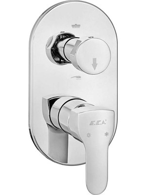 E.C.A Eca Star Ankastre Banyo Bataryası Sıva Üstü 2 Yollu 102167209-EDE