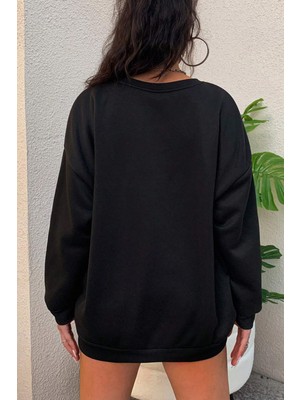 Only Trend Wear Unisex Always Baskılı Bisiklet Yaka Sweatshirt